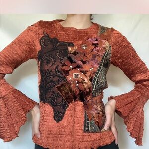 Alberto Makali bell sleeve whimsigoth blouse